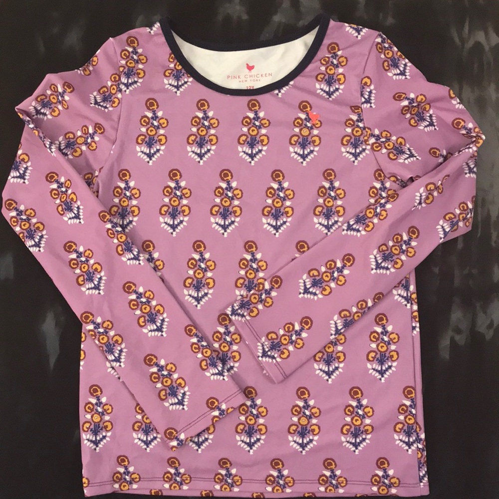 Pink Chicken Swim Rashguard - NWOT